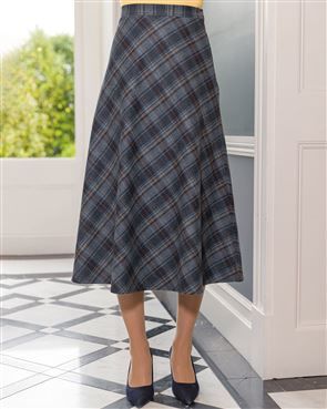 Wool Midi Skirt Ladies Wool Blend Skirts Country Collection